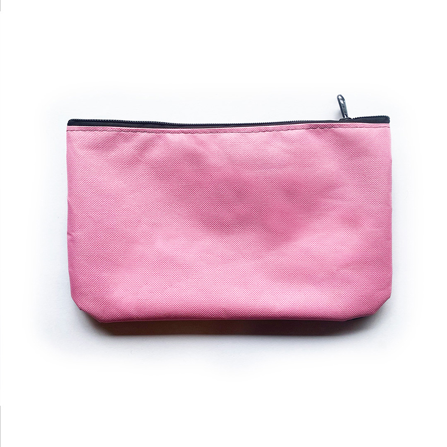 Finished pink pouch from upcycled backpacks — COFCO International