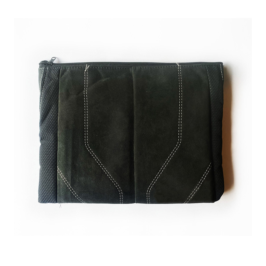 Finished pouch from upcycled upholstery — COFCO International