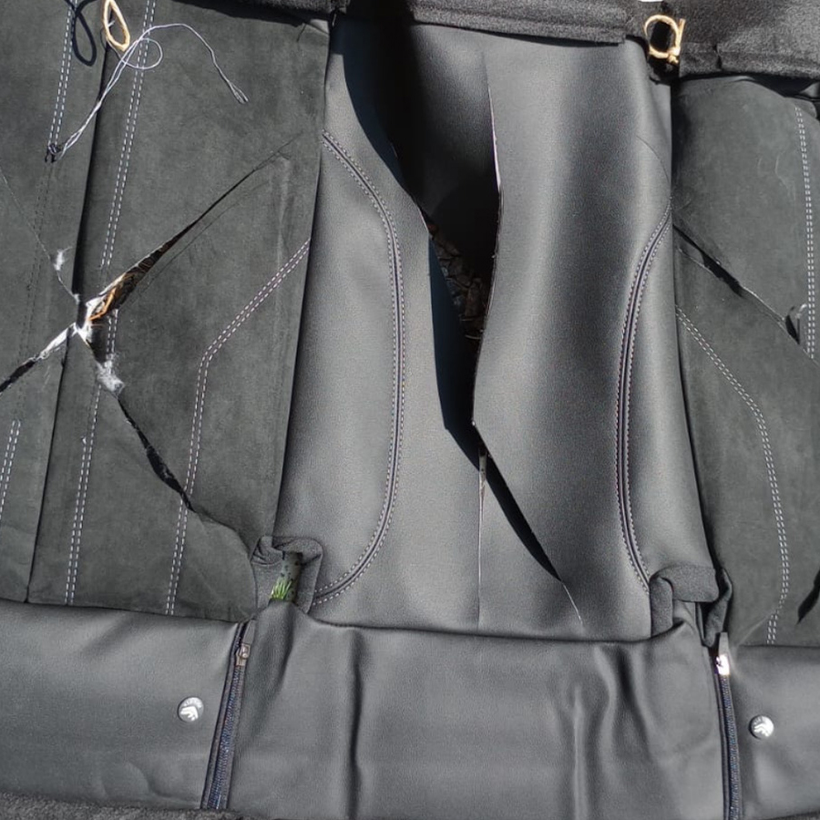 Mercedes Benz Upcycled Upholstery turned into Ecoproducts
