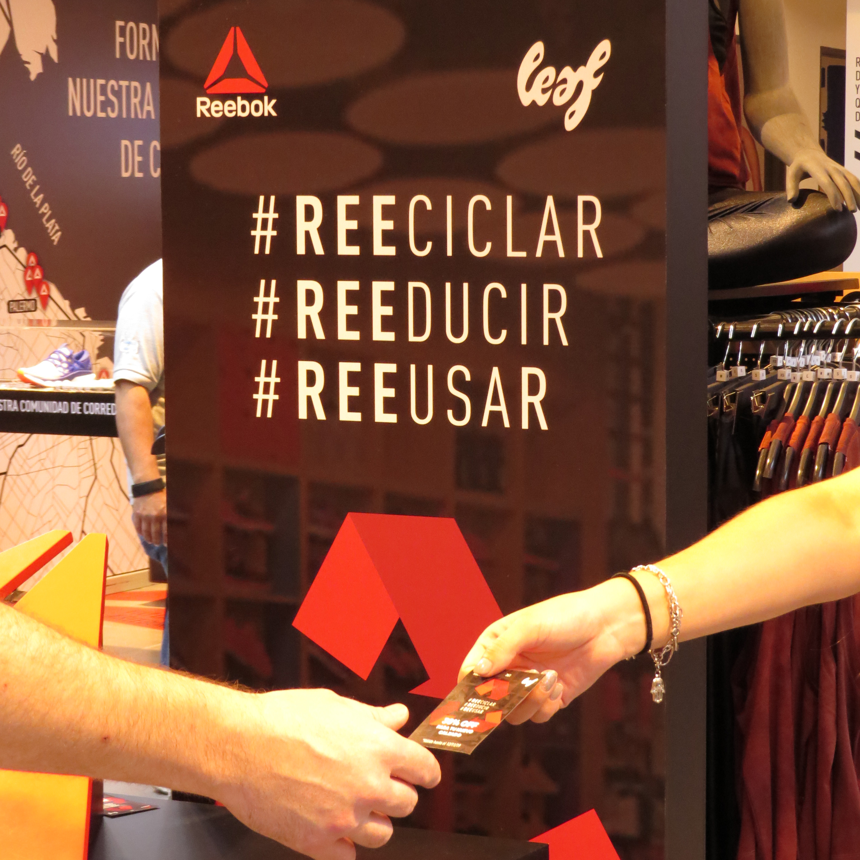 Reebok Upcycled Flags turned into Ecoproducts