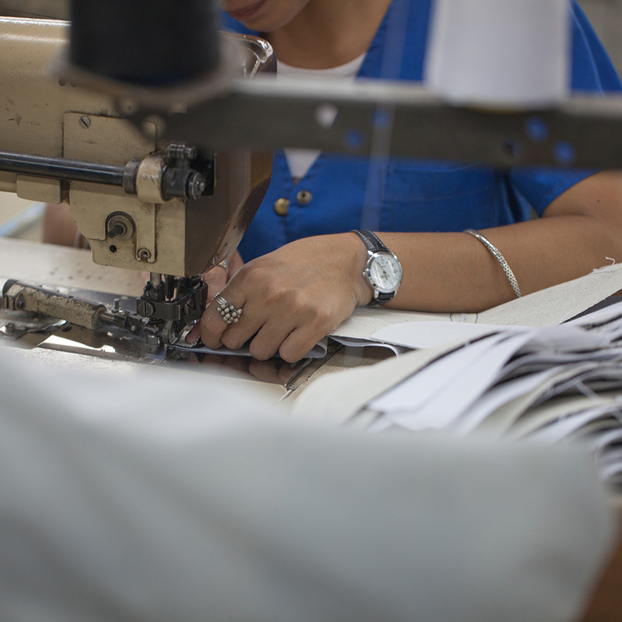 Sewing at the social workshop