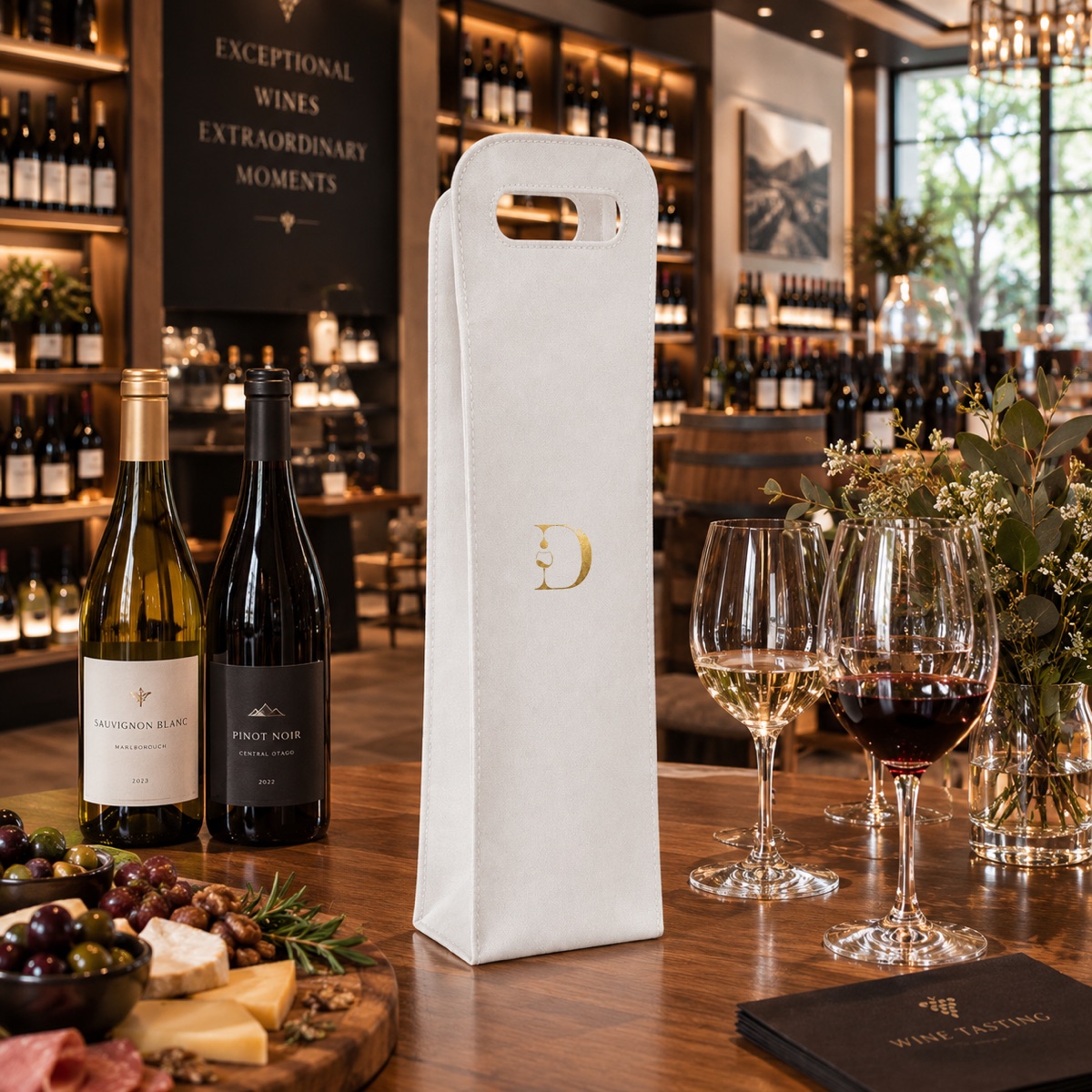 Wine bag de Destinto en una vinoteca