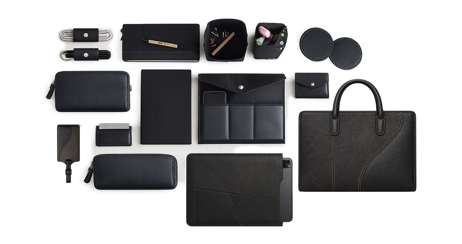 Loyalty and retail upcycled product collection displayed in a customer-facing environment
